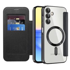   Techsuit - SmartMag Könyves Tok - Samsung Galaxy A15 4G / A15 5G - Fekete tok