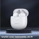 USAMS TWS IA Bluetooth 5.0 vezeték nélküli fülhallgató fehér (US-IA04)