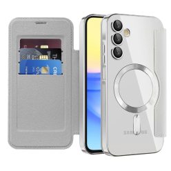   Techsuit - SmartMag könyvtok - Samsung Galaxy A15 4G / A15 5G - Szürke tok