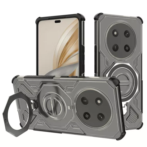 Honor Magic7 Lite / X9c - Techsuit - Carbon Shield PRO - Füstfekete tok