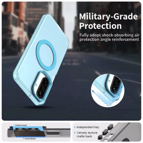 Samsung Galaxy A17 5G Techsuit - CandyCase MagSafe - Blue tok