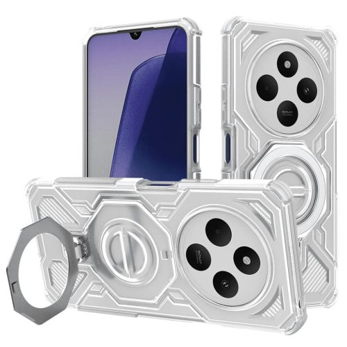 Xiaomi Redmi 14C / Poco C75 - Techsuit - Carbon Shield PRO - Fehér Átlátszó. tok