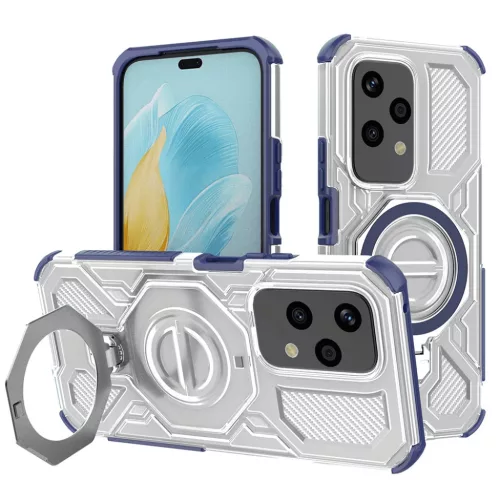 Speciális védőtok - Techsuit - Carbon Shield PRO - Honor 200 Lite - Kék Átlátszó tok