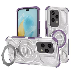   Techsuit Védőtok - Carbon Shield PRO - Honor 200 Lite - Átlátszó Lila tok