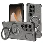 Samsung Galaxy S25 Ultra Füstfekete Techsuit Carbon Shield PRO tok