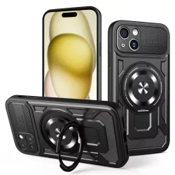 Techsuit - RuggedCam - iPhone 15 - Fekete tok