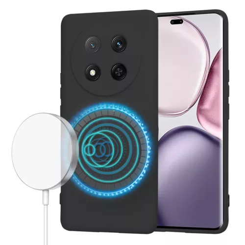 Honor Magic7 Lite / X9c Fekete Techsuit SoftFlex MagSafe tok