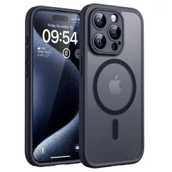   iPhone 15 Pro Max Techsuit - PureFrost MagSafe - Matt Fekete. tok