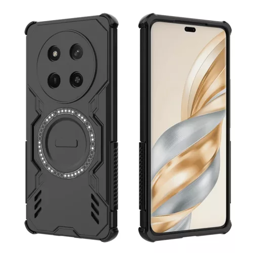 Honor Magic7 Lite / X9c Fekete Techsuit - ArmorMag Tok