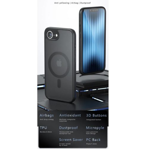 Techsuit - PureFrost MagSafe tok - Motorola Edge 50 Ultra - Matt Fekete