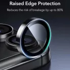 Apple iPhone 14 Pro/Pro Max/15 Pro/Pro Max/16 Pro/Pro Max/17 Pro/Pro Max Fekete ESR Armorite Kameralencse Védők üvegfólia (2 csomag)