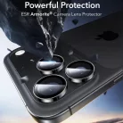 Apple iPhone 14 Pro/Pro Max/15 Pro/Pro Max/16 Pro/Pro Max/17 Pro/Pro Max Fekete ESR Armorite Kameralencse Védők üvegfólia (2 csomag)
