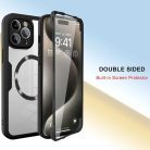 iPhone 17 Pro Max Techsuit - ColorVerse 360 MagSafe Series + Képernyővédő - Fekete tok