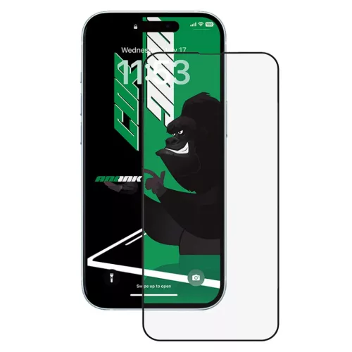 iPhone 15 Pro Max Fekete ANANK 2.5D CG üveg kijelzővédő üvegfólia