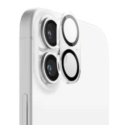   ANANK - Kamera Védő - iPhone 16 / iPhone 16 Plus - Átlátszó/Fekete üvegfólia