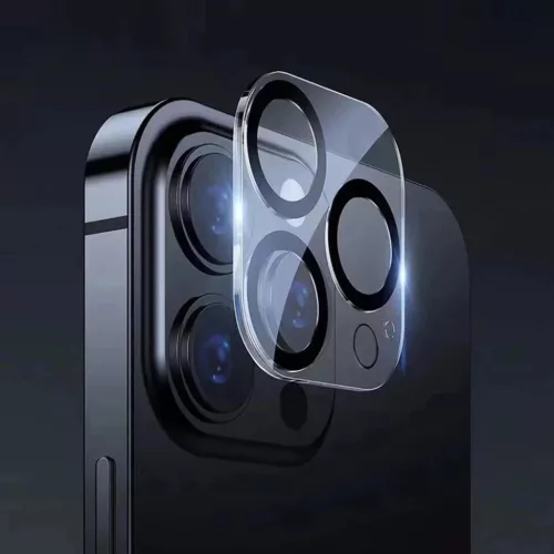 ANANK - Kamera Védő - iPhone 16 / iPhone 16 Plus - Átlátszó/Fekete üvegfólia