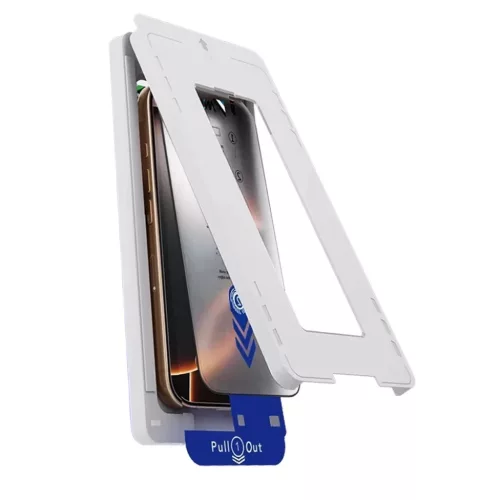 iPhone 17 Air Fekete ANANK - 2.5D 5X Megerősített Adatvédelmi Képernyővédő üvegfólia