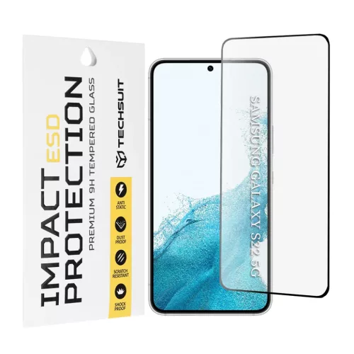 Samsung Galaxy S22 5G / S23 - Techsuit - ESD Glass - Fekete