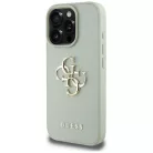 iPhone 16 Pro 6,3" Zöld Guess Hardcase PU Grained Big 4G és Classic Logo tok