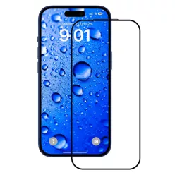   iPhone 17 Pro Fekete ANANK - 2.5D Teljes Üveg Képernyővédő üvegfólia