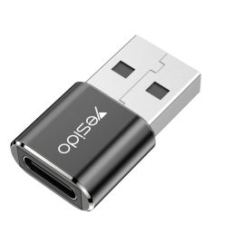   Yesido Adapter OTG GS09 - USB (férfi) - Type C (női) - fekete