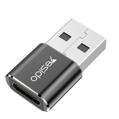 Yesido Adapter OTG GS09 - USB (férfi) - Type C (női) - fekete