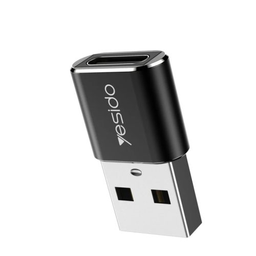 Yesido Adapter OTG GS09 - USB (férfi) - Type C (női) - fekete