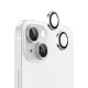 Blueo - Eredeti Fém Keretes Lencsevédő (2 darab) - iPhone 15 / iPhone 15 Plus - Sárga üvegfólia