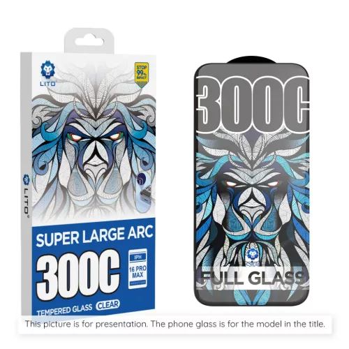 iPhone 17 Pro Max - Lito D+ Max 300C - Átlátszó üvegfólia