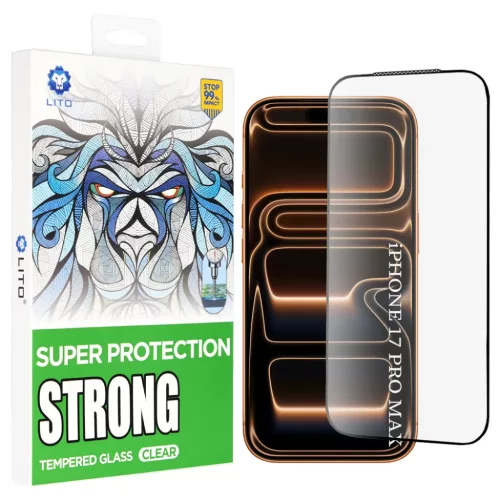 iPhone 17 Pro Max Lito D+ Max Strong - Fekete üvegfólia