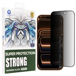   Apple iPhone 17 Pro Max Lito D+ Max Strong Privacy Fekete üvegfólia
