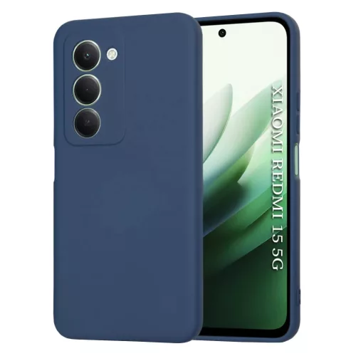 Xiaomi Redmi 15 4G / Redmi 15 5G Techsuit SoftFlex - Sötétkék tok