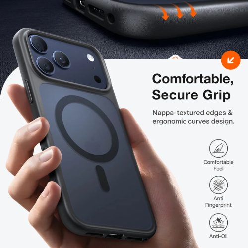 iPhone 17 Pro Max Torras - Guardian Magnetic Series - Fekete tok