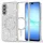 Samsung Galaxy A17 5G Ezüst Techsuit - Luxury Glitter MagSafe tok