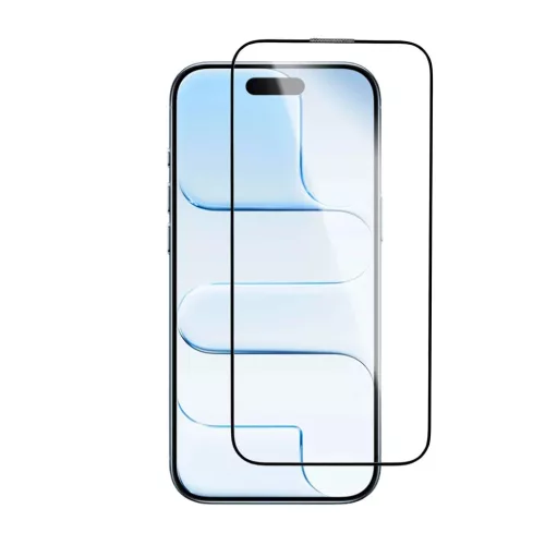 iPhone 17 Air Fekete Blueo Crystal Karcálló Üveg Applikátorral üvegfólia
