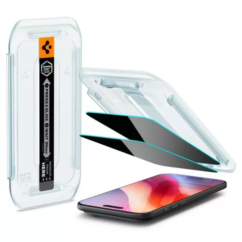 iPhone 17 Air Spigen Glas.tr "Ez Fit" 2-pack privát üvegfólia