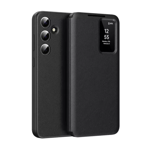 Samsung Galaxy A17 5G Techsuit - SmartView Series - Fekete tok