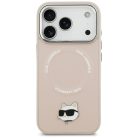 iPhone 17 Pro Max Karl Lagerfeld Choupette Pin MagSafe tok Rózsaszín tok