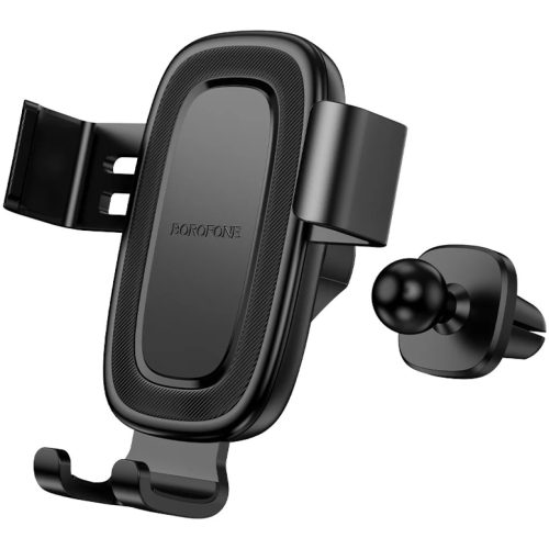 Borofone autós telefontartó BH129 Follower gravitációs szellőzőre erősíthető fekete