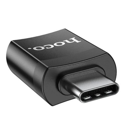 HOCO UA17 USB-C/USB-A OTG Adapter fekete