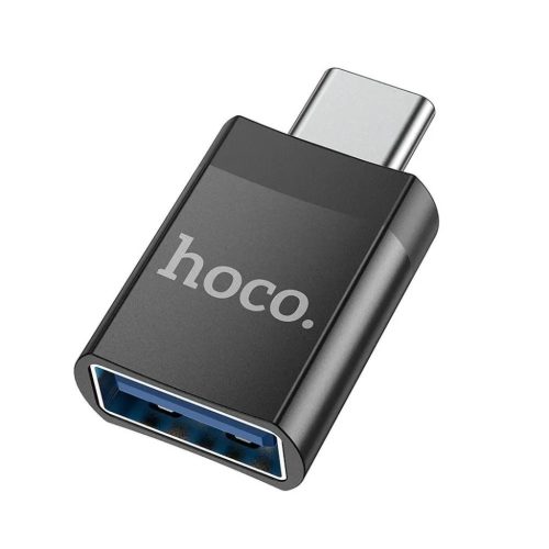 HOCO UA17 USB-C/USB-A OTG Adapter fekete