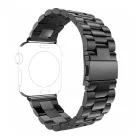 Techsuit - Óraszíj (W036) - Apple Watch 1/2/3/4/5/6/7/8/9/10/SE/SE 2 (38/40/41/42mm) - Fekete