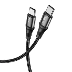 HOCO kábel Type C to Type C PD 5A 100W X50 1 m fekete