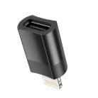 HOCO adapter Type C (anya) - Lightning 8-pin UA17 fekete