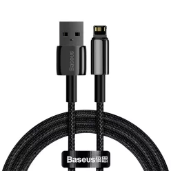   Baseus Tungsten USB - Lightning kábel 2.4A 1m fekete (CALWJ-01)