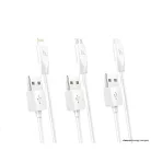 HOCO kábel USB A - Lightning 2,1A X1 2 m fehér