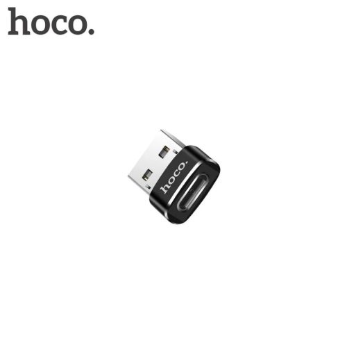 USB-C to USB-A Adapter Hoco UA6, Fekete