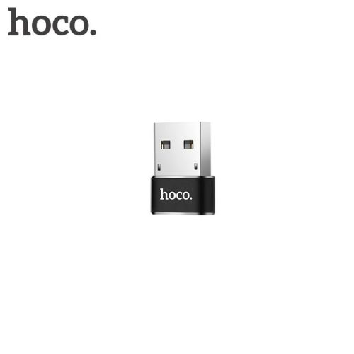 USB-C to USB-A Adapter Hoco UA6, Fekete