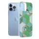 Apple iPhone 13 Pro Max Zöld Hex Techsuit Márvány Széria tok