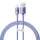 Baseus Crystal Shine gyors töltős adatkábel USB - Lightning 2.4A 1.2m lila (CAJY000005)